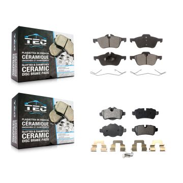 Front Rear Ceramic Brake Pads Kit For Mini Cooper With 276mm Diameter Rotor KTC-100490