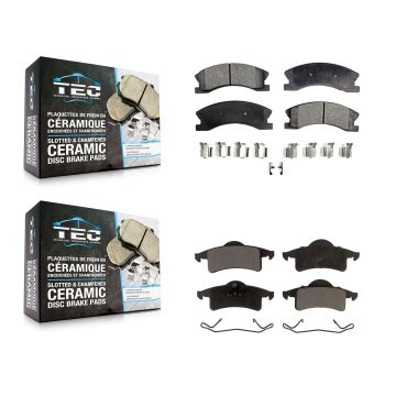 Front Rear Ceramic Brake Pads Kit For Jeep Grand Cherokee KTC-100492