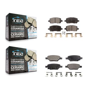 Front Rear Ceramic Brake Pads Kit For Pontiac G5 Pursuit KTC-100497