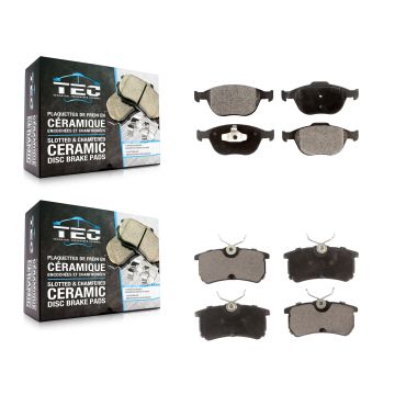 Front Rear Ceramic Brake Pads Kit For Ford Focus SVT KTC-100505