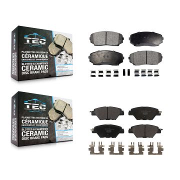 Front Rear Ceramic Brake Pads Kit For 2016-2023 Mazda CX-9 KTC-100510