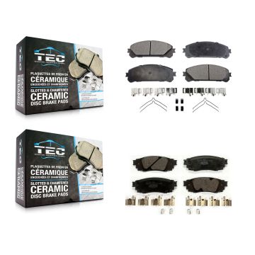 Front Rear Ceramic Brake Pads Kit For Lexus RX350 RX450h RX350L RX450hL KTC-100514