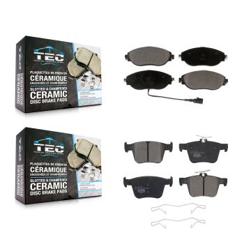Front Rear Ceramic Brake Pads Kit For Volkswagen Tiguan Jetta Audi Q3 Golf R Arteon S3 A3 KTC-100520
