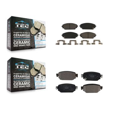 Front Rear Ceramic Brake Pads Kit For 2019-2022 Mazda CX-3 KTC-100525