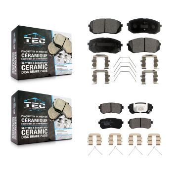 Front Rear Ceramic Brake Pads Kit For Kia Optima With Manual Parking KTC-100537