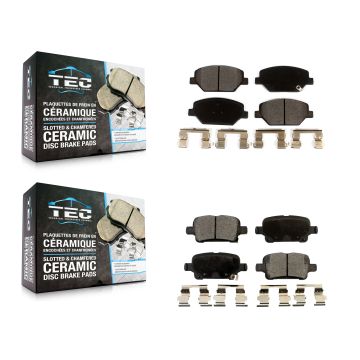 Front Rear Ceramic Brake Pads Kit For Chevrolet Equinox GMC Terrain Buick LaCrosse Regal KTC-100539