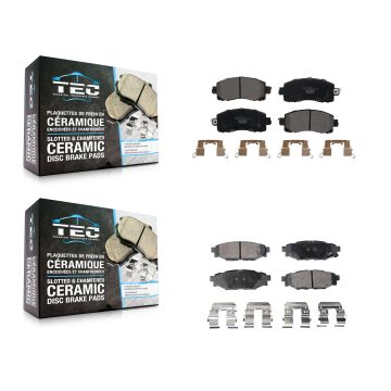 Front Rear Ceramic Brake Pads Kit For Subaru Crosstrek Impreza KTC-100546