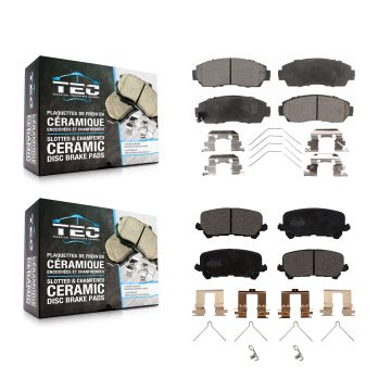 Front Rear Ceramic Brake Pads Kit For 2019-2024 Honda Passport KTC-100566
