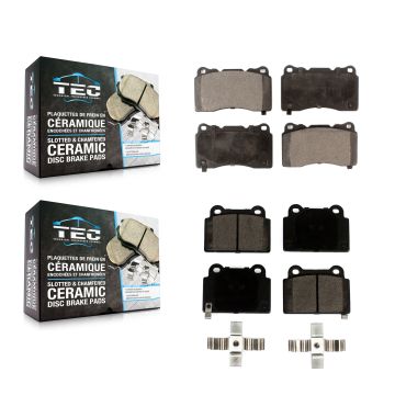 Front Rear Ceramic Brake Pads Kit For Mitsubishi Lancer KTC-100572