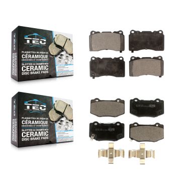 Front Rear Ceramic Brake Pads Kit For Chevrolet Corvette Stingray KTC-100573