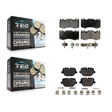 Front Rear Ceramic Brake Pads Kit For Land Rover Range Sport Supercharged KTC-100578