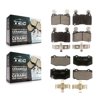 Front Rear Ceramic Brake Pads Kit For Chevrolet Corvette Camaro KTC-100580