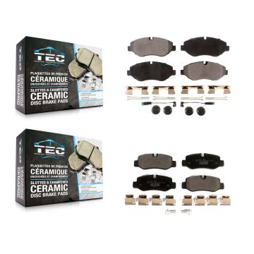 Front Rear Ceramic Brake Pads Kit For 2016-2020 Mercedes-Benz Metris KTC-100584