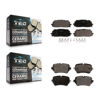 Front Rear Ceramic Brake Pads Kit For Audi Q7 Q8 A8 Quattro KTC-100594