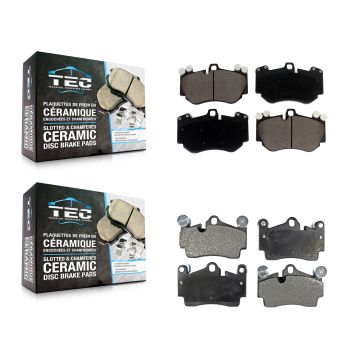 Front Rear Ceramic Brake Pads Kit For Porsche Cayenne With 380mm Diameter Rotor KTC-100608