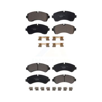 Front Rear Ceramic Brake Pad Kit For Mercedes-Benz Sprinter 3500 4500 3500XD Freightliner KTC-100667