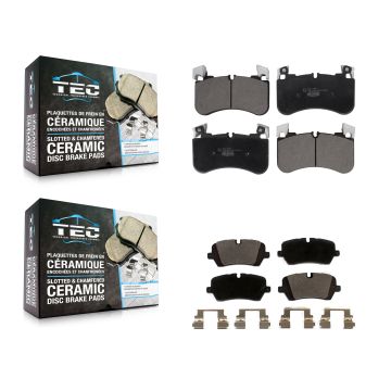 Front Rear Ceramic Brake Pads Kit For Land Rover Discovery Range KTC-100671