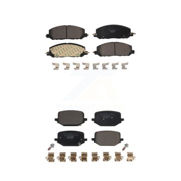 Front Rear Ceramic Brake Pads Kit For Lincoln Aviator Ford Police Interceptor Utility KTC-100679