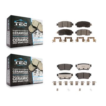 Front Rear Ceramic Brake Pads Kit For Nissan Altima KTC-100688