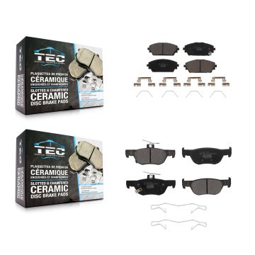 Front Rear Ceramic Brake Pads Kit For Mazda 3 Sport KTC-100693