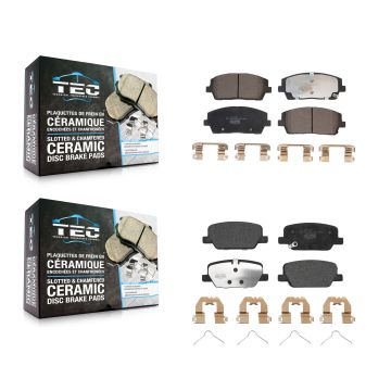 Front Rear Ceramic Brake Pads Kit For Hyundai Palisade Kia Telluride KTC-100708