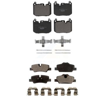 Front Rear Ceramic Brake Pads Kit For Mini Cooper With 5 Lug Wheels 4 Piston Caliper KTC-100715