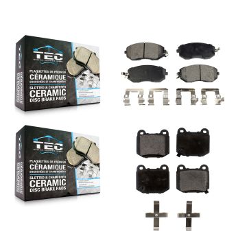Front Rear Ceramic Brake Pads Kit For 17 Subaru BRZ Limited Premium Without Brembo Brakes KTC-100724