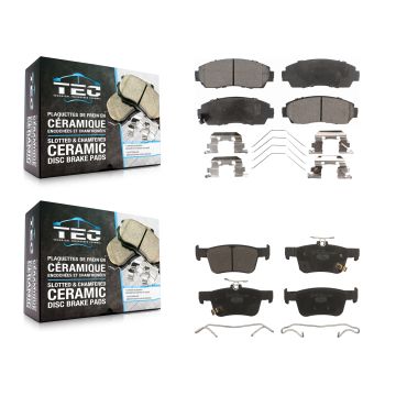 Front Rear Ceramic Brake Pads Kit For 2019-2021 Acura RDX KTC-100737