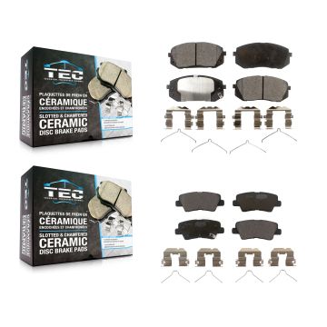 Front Rear Ceramic Brake Pads Kit For 2019 Kia Niro EV KTC-100766