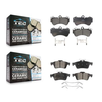 Front Rear Ceramic Brake Pads Kit For 2017 Mercedes-Benz G550 4x4 KTC-100773