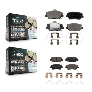 Front Rear Ceramic Brake Pads Kit For 2019-2022 Hyundai Nexo KTC-100775