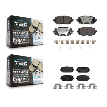 Front Rear Ceramic Brake Pads Kit For 2016-2020 Mazda MX-5 Miata Without Brembo Brakes KTC-100783