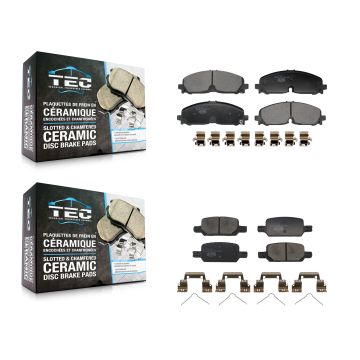 Front Rear Ceramic Brake Pads Kit For 2021-2022 Chevrolet Colorado GMC Canyon KTC-100796