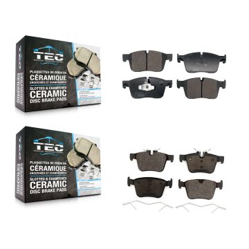 Front Rear Ceramic Brake Pads Kit For Jaguar XE XF F-Pace KTC-100804