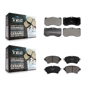 Front Rear Ceramic Brake Pads Kit For 2018-2019 Audi RS5 With Composite Brakes KTC-100815