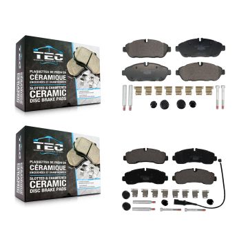 Front Rear Ceramic Brake Pads Kit For Ford Transit-350 HD AWD KTC-100838