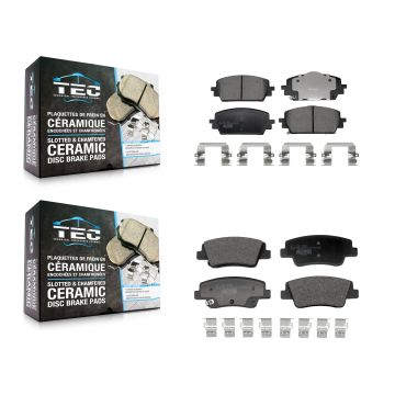 Front Rear Ceramic Brake Pads Kit For Genesis GV70 G80 With Single Piston Caliper 2.5L KTC-100856