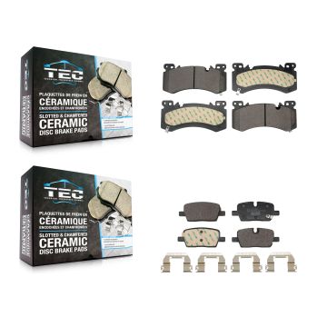 Front Rear Ceramic Brake Pads Kit For 2022-2023 Cadillac XT5 XT6 With Brembo Calipers KTC-100873