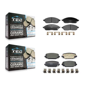 Front Rear Ceramic Brake Pads Kit For 2021-2023 Jeep Grand Cherokee L KTC-100880