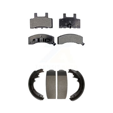 Front Rear Ceramic Brake Pads Drum Shoes Kit For Chevrolet Tahoe GMC K1500 Suburban Yukon KTN-100061