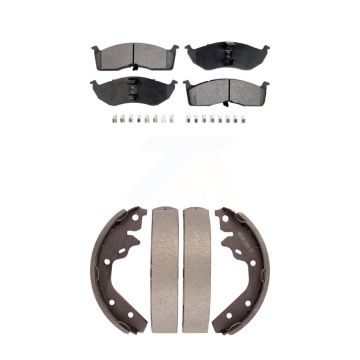 Front Rear Ceramic Brake Pads And Drum Shoes Kit For Neon Dodge Chrysler Plymouth SX 2.0 KTN-100109