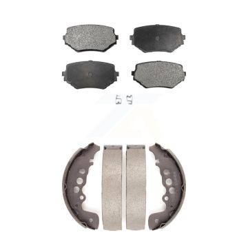 Front Rear Ceramic Brake Pads And Drum Shoes Kit For Suzuki Grand Vitara KTN-100126