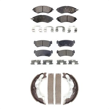 Front Rear Ceramic Brake Pads And Parking Shoes Kit For Suzuki Forenza Reno KTN-100603