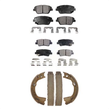 Front Rear Ceramic Brake Pads Parking Shoe Kit For Kia Optima With Electric KTN-100627