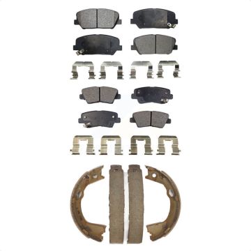 Front Rear Ceramic Brake Pads And Parking Shoes Kit For Kia Optima KTN-100628