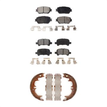 Front Rear Ceramic Brake Pads And Parking Shoes Kit For Toyota Camry KTN-100645
