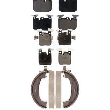 Front Rear Ceramic Brake Pads And Parking Shoes Kit For 2018-2021 BMW M240i xDrive KTN-100670