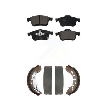 Front Rear Ceramic Brake Pads And Drum Shoes Kit For 2015-2021 Ram ProMaster City KTN-100887