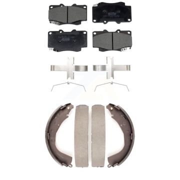 Front Rear Ceramic Brake Pads And Drum Shoes Kit For Toyota Tacoma KTN-100926