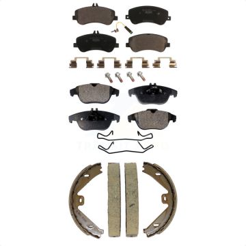 Front Rear Ceramic Brake Pads And Parking Shoes Kit For Mercedes-Benz GLK350 GLK250 KTN-101009